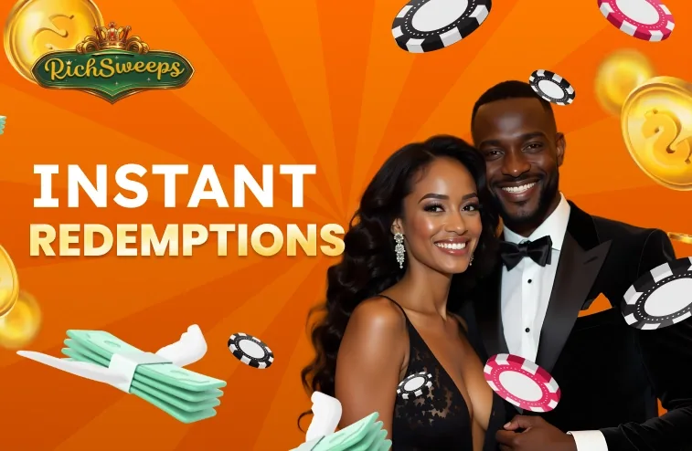 Rich Sweeps promotion banner for instant redemptions